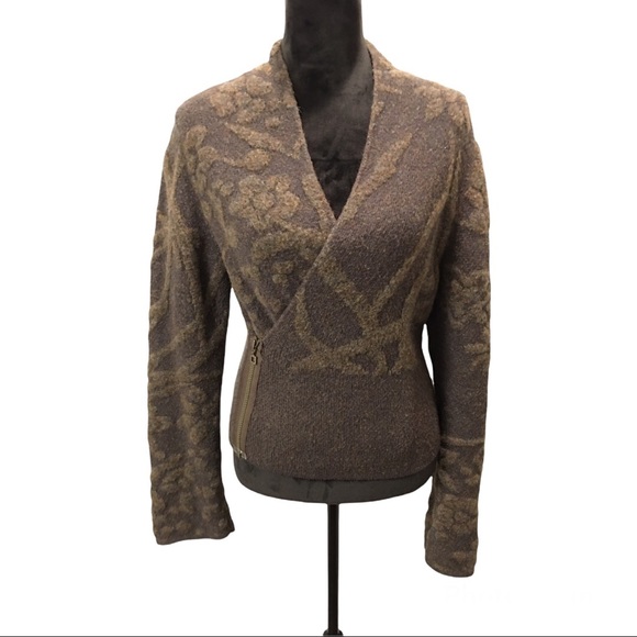 Sarah Pacini Sweater Wool Blend One Size - Picture 9 of 9